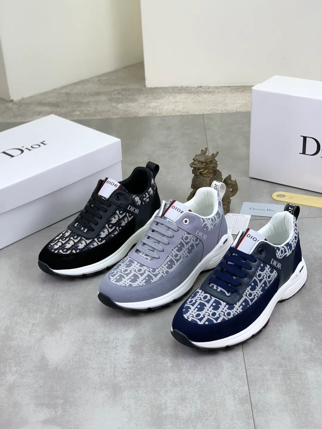 Men's Men's Shoes💰P420💰[New Style]🆘[Dior] 2025 Dior Original Lace-up Low-top Men's Shoes Classic casual shoes 🔥This model is the official classic model, with high quality and made by famous original designers. It is made of high-quality cowhide with original materials➕Comfortable and breathable mesh lining➕Pigskin insole. The perfect last shape and generous and fashionable design have attracted many consumers. Suitable for drivers to drive🚗. What you want is the highest quality in the market. Color: 3️⃣Color code number: 38--44 (45 customized)